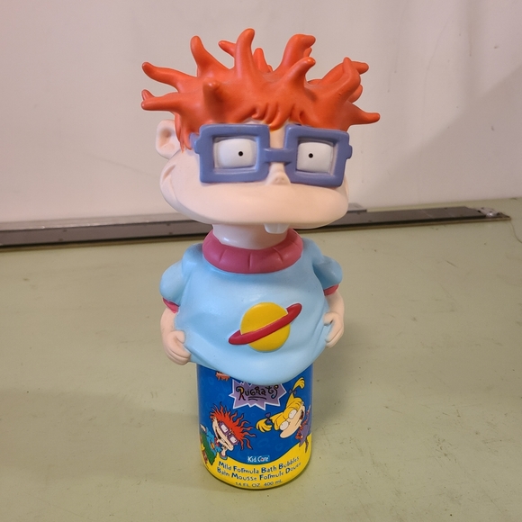 1996 Nickelodeon Rugrats Chuckie Finster Bottle Top Bubble Bath - Picture 2 of 9